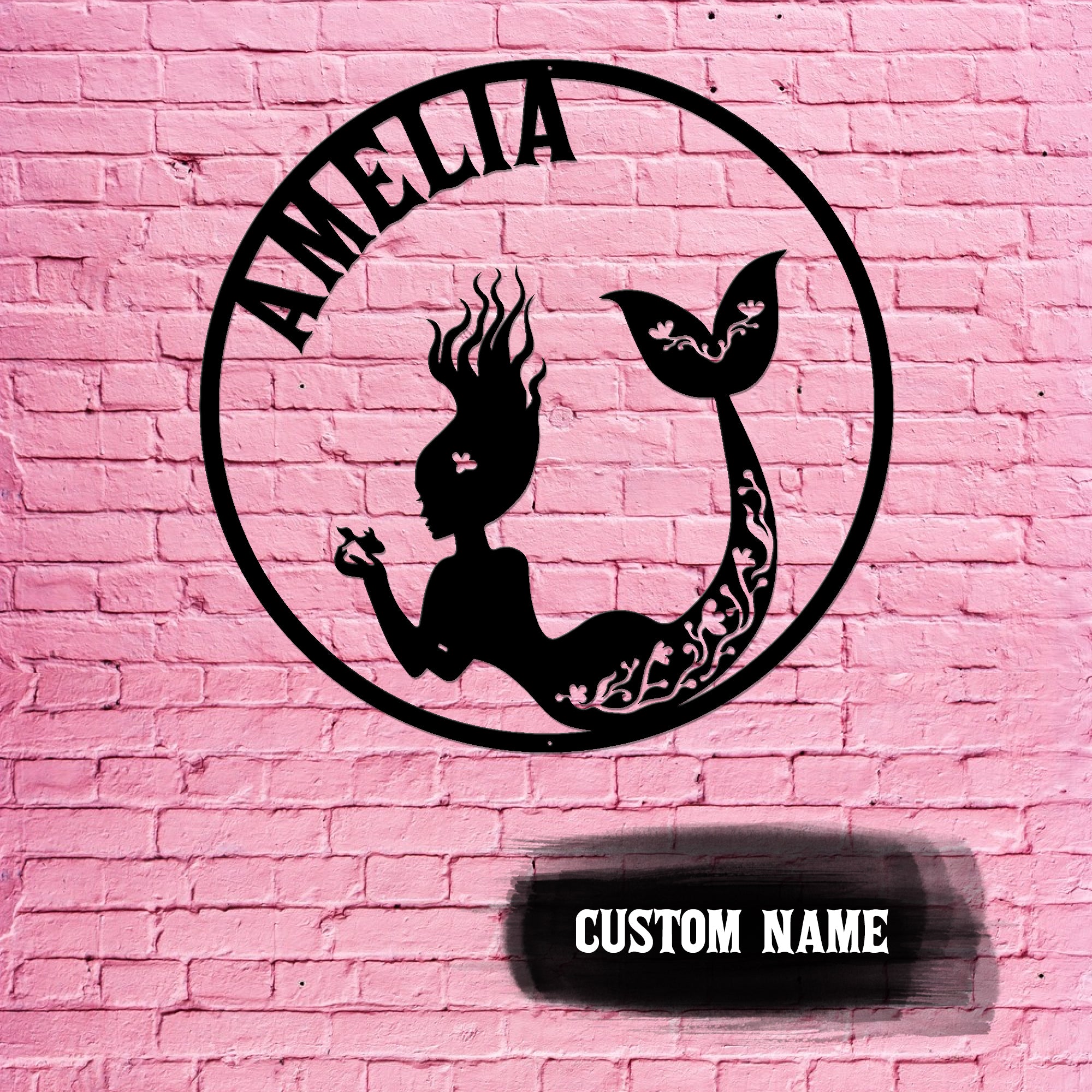 Mermaid Metal Wall Art