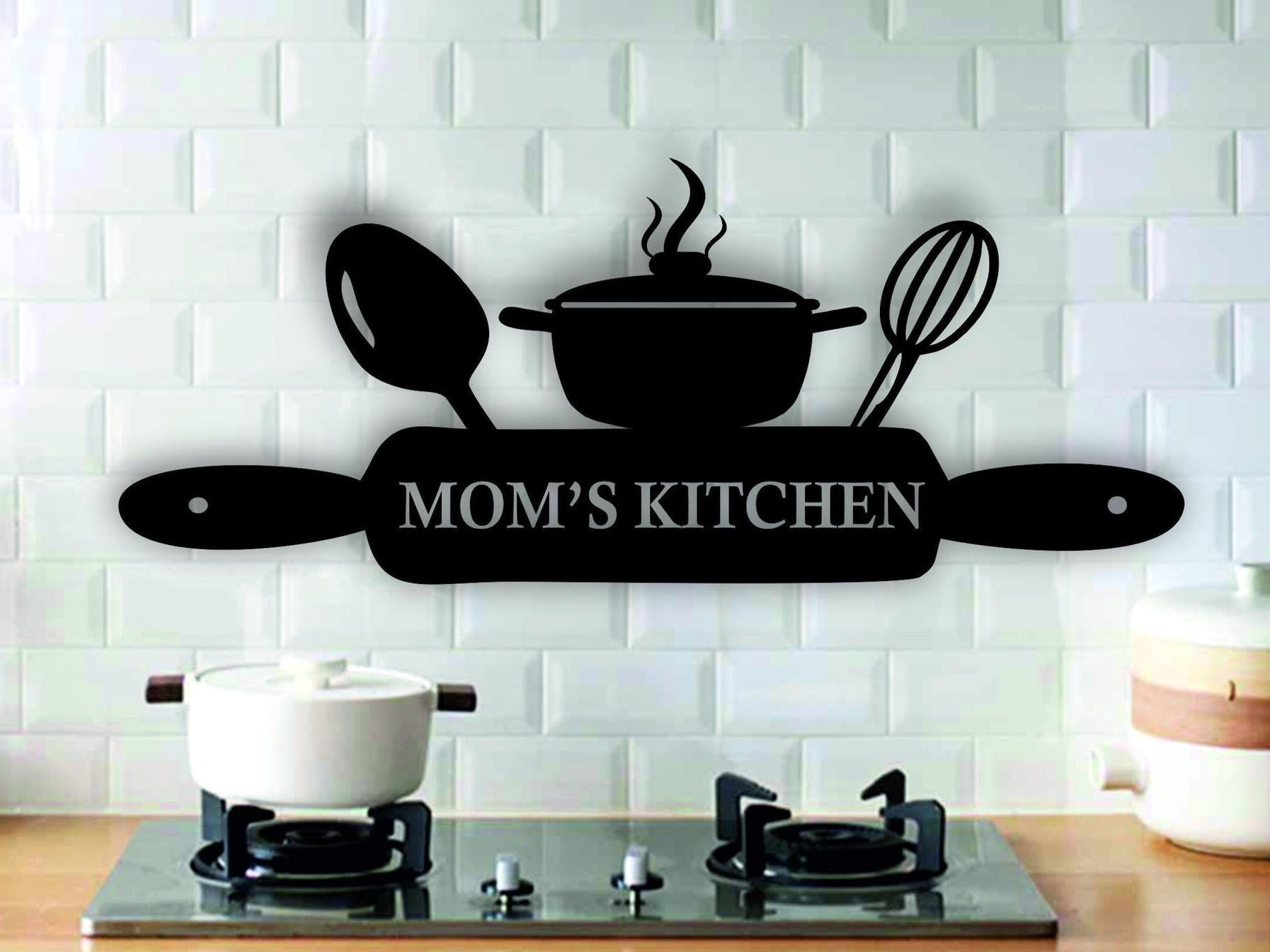 Mom'S Kitchen Customized Kitchen Metal Wall Art