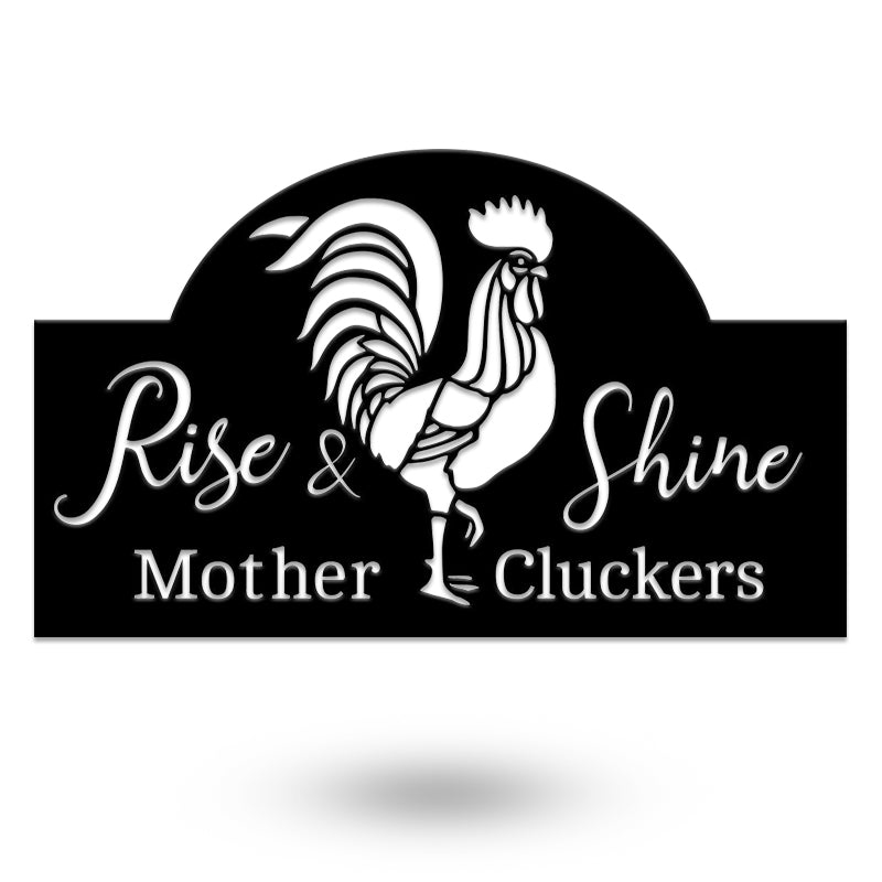 Mother Cluckers Custom Welcome Farm Sign Metal Wall Art Decor