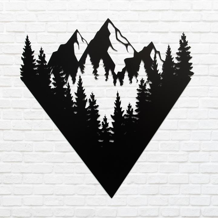 Mountain View Kh01 Metal Wall Art