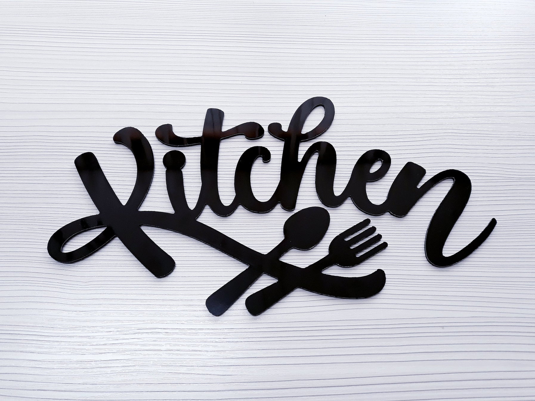 My Kitchen Spoon And Fork Cooking Mother'S Day Custom Metal Wall Art