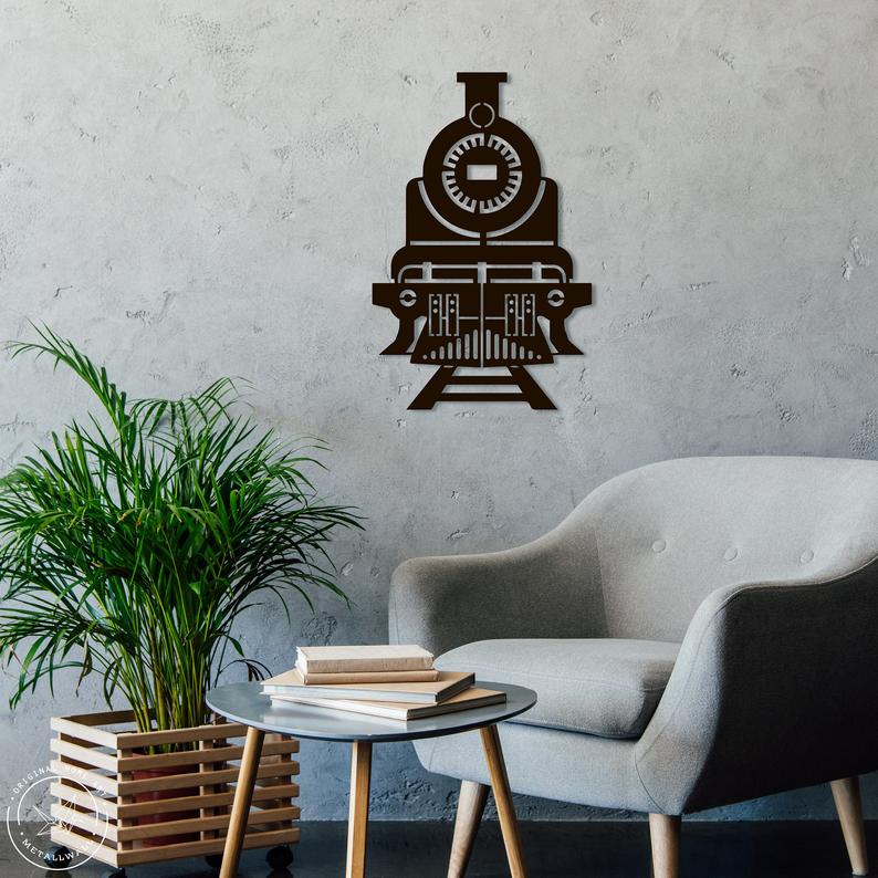 Old Train Metal Wall Art