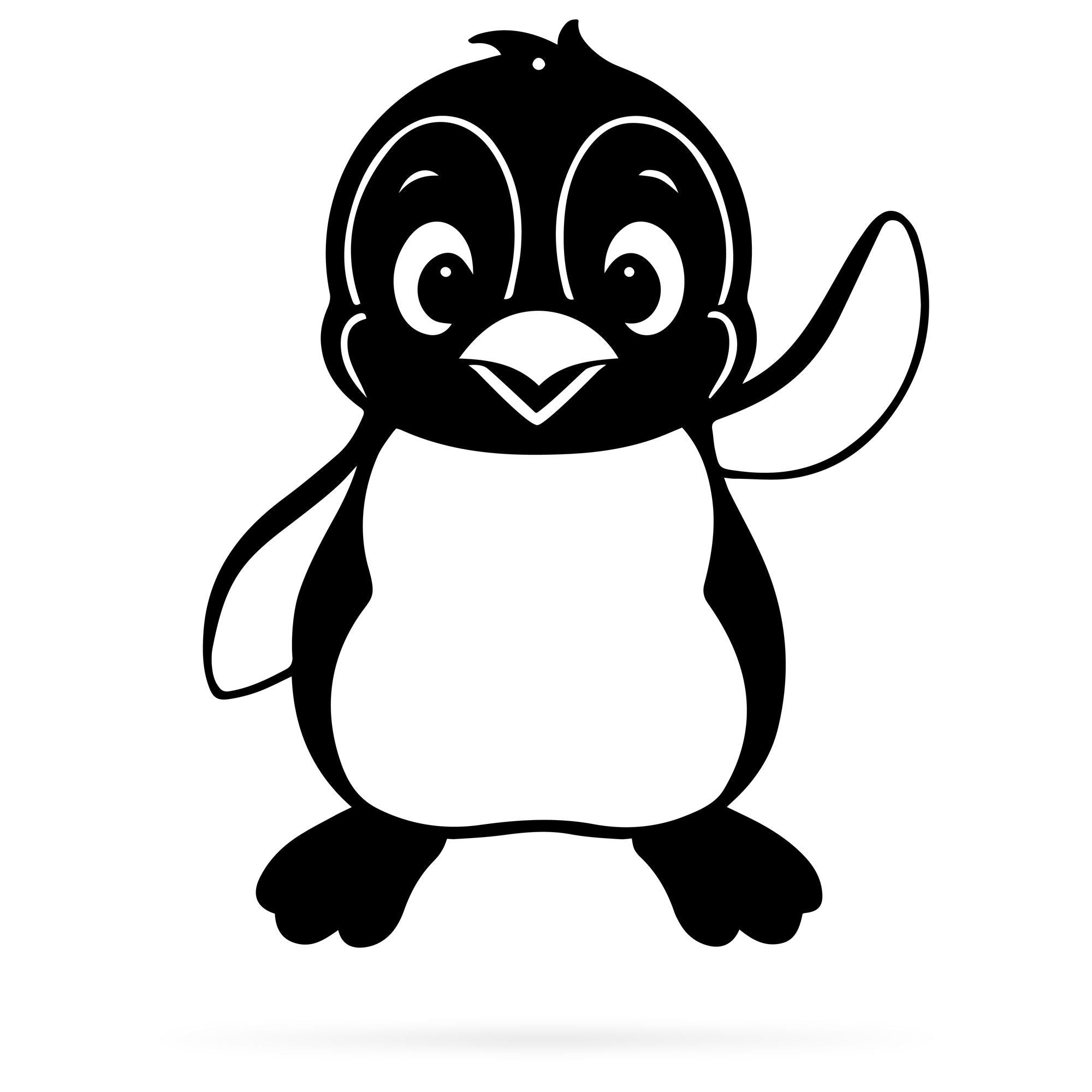 Penguin Metal Wall Art