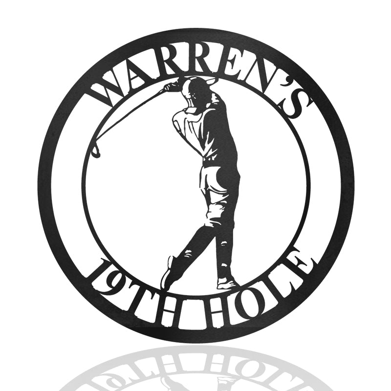 Personalized Golf Sign 4 Metal Wall Art