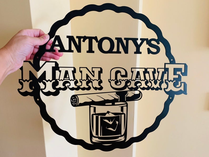 Personalized Man Cave Metal Sign Metal Wall Art
