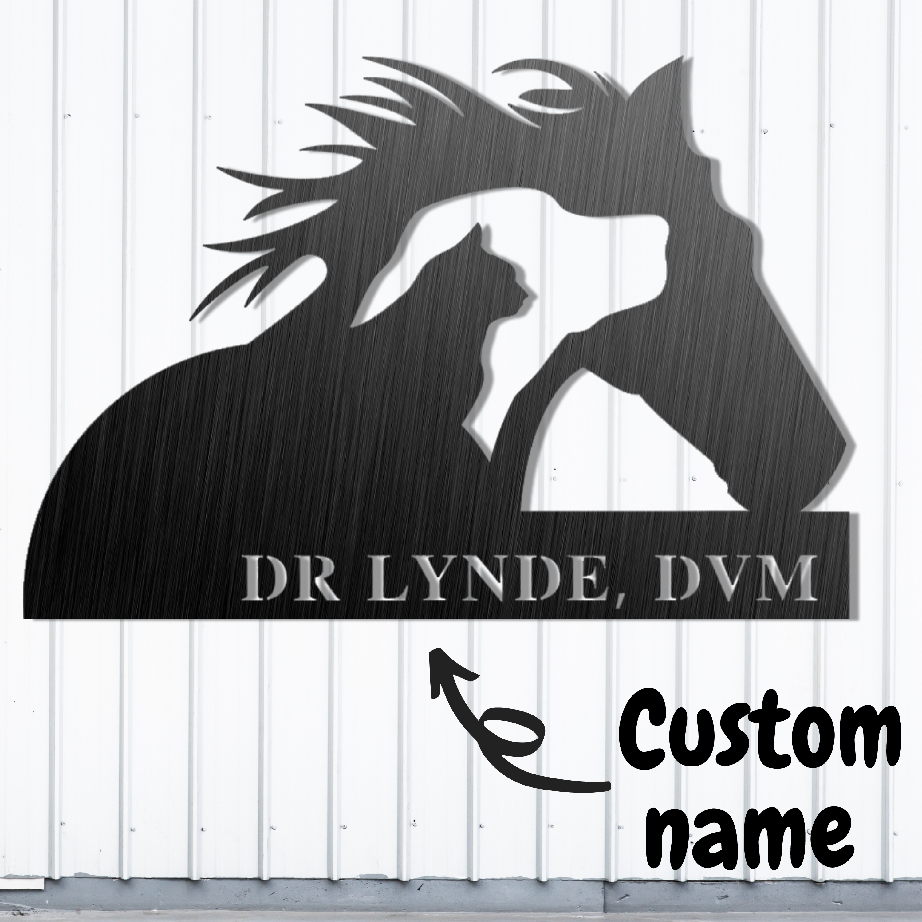 Personalized Veterinary Metal Wall Art