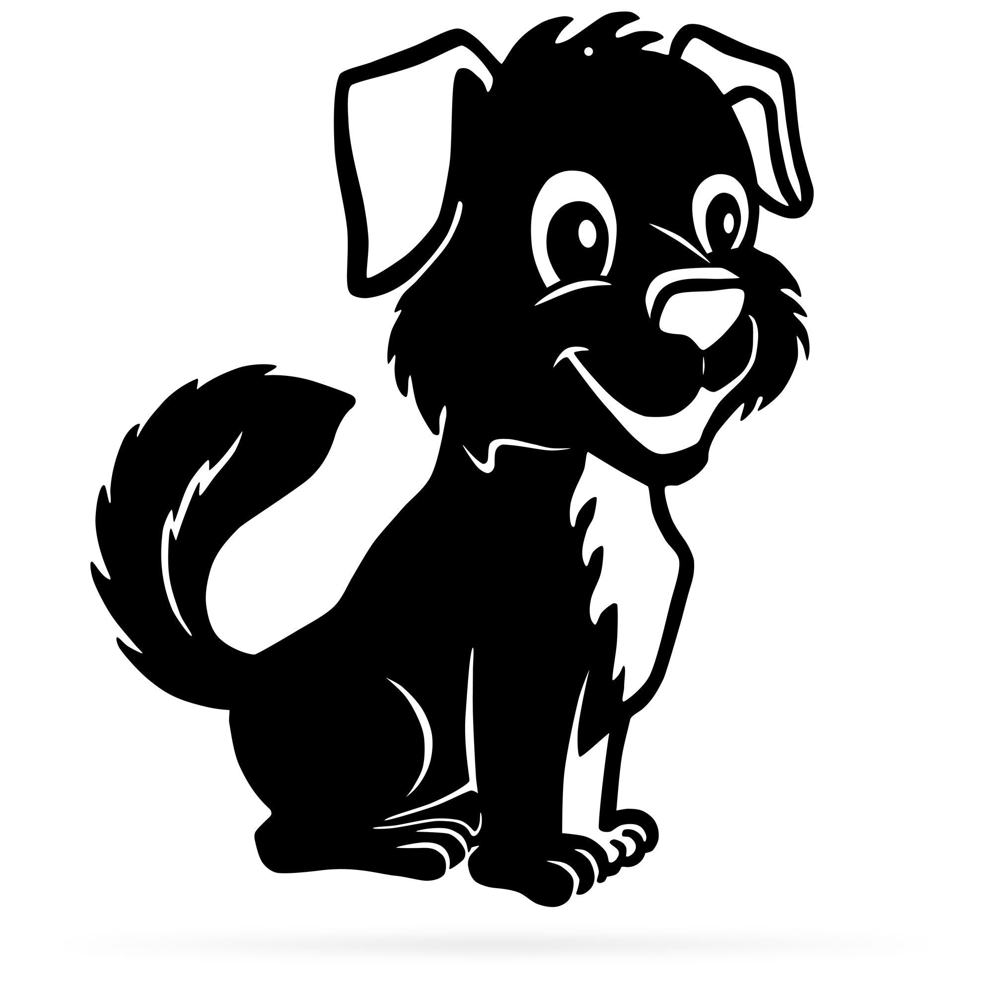 Puppy Metal Wall Art