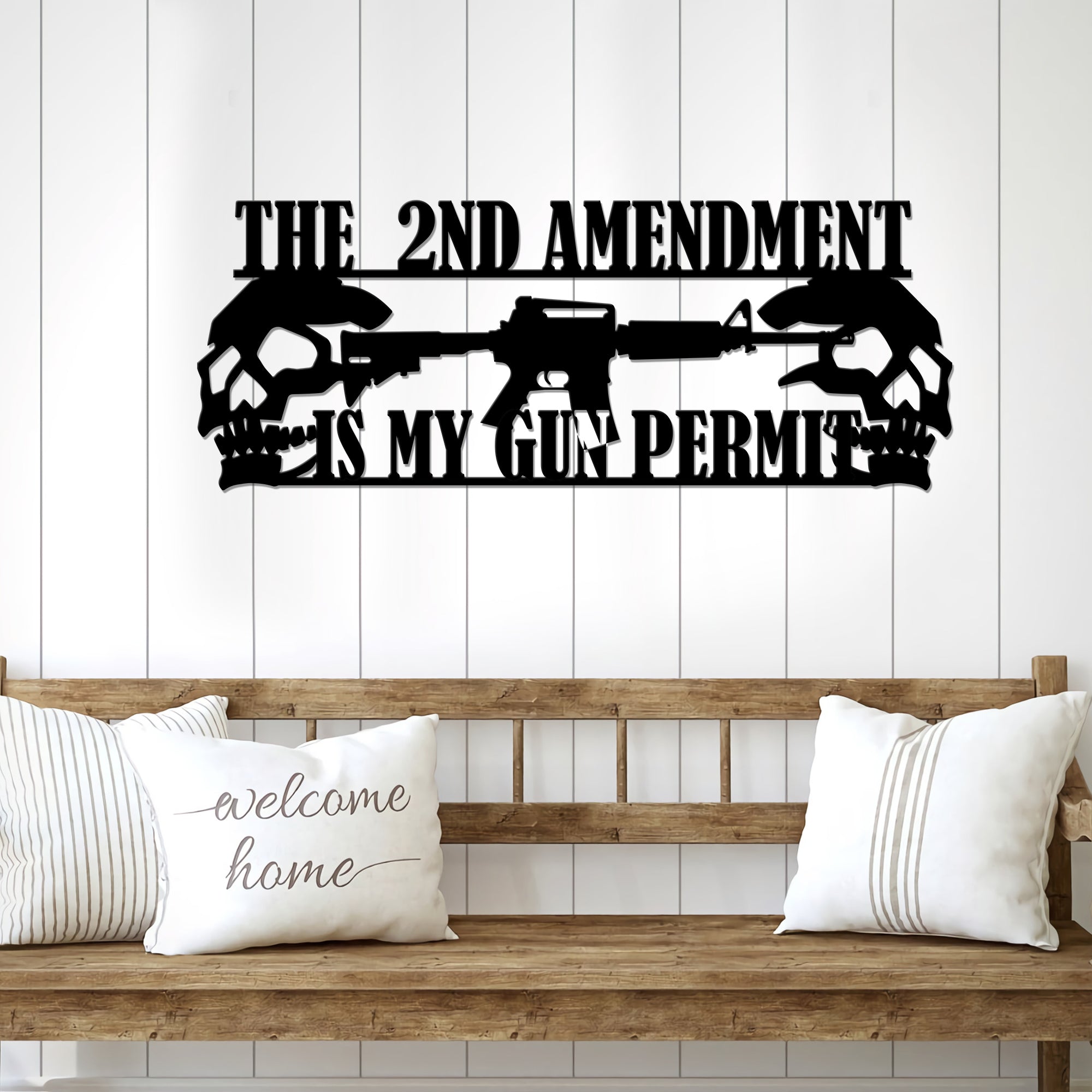 Riiffle Gun Metal Wall Art