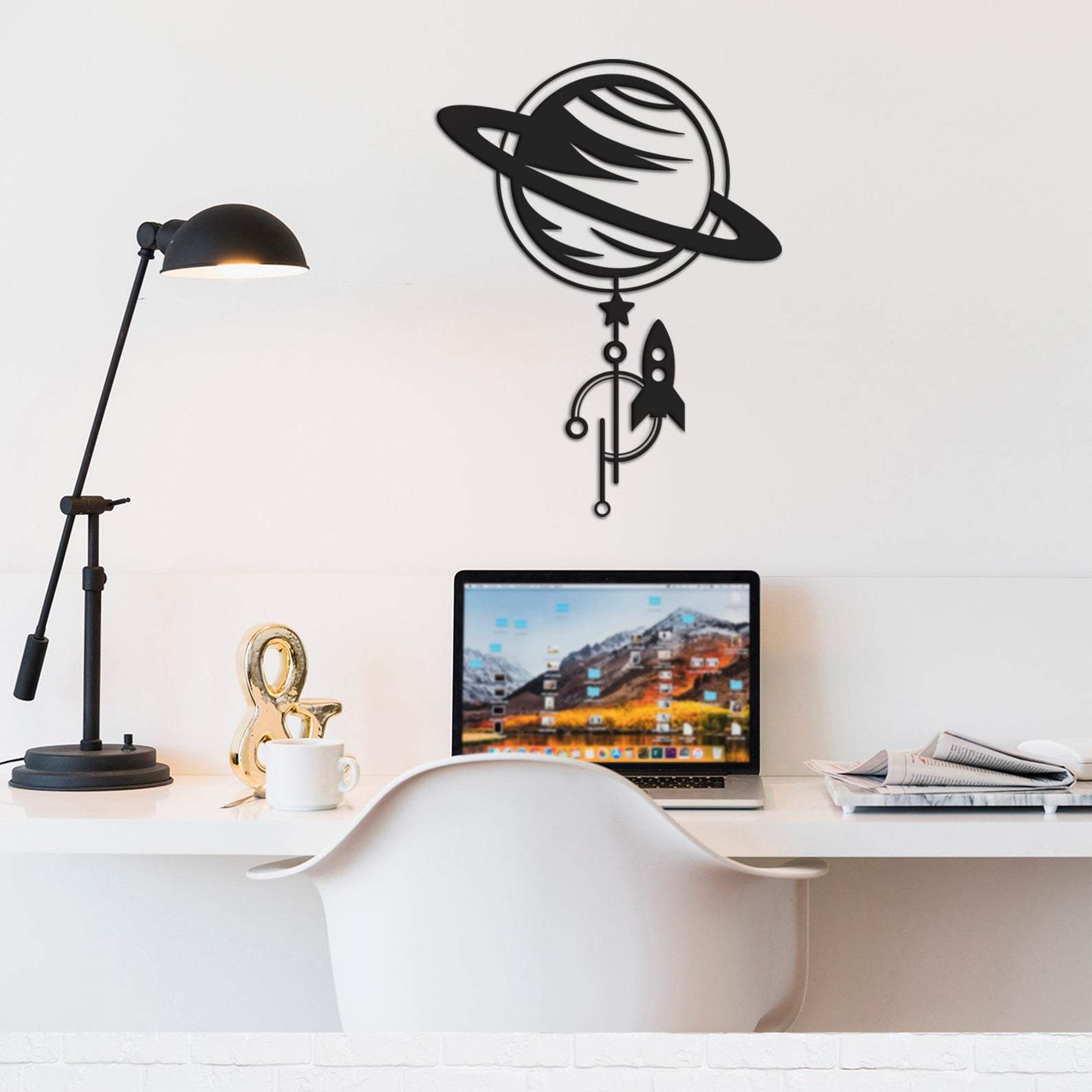 Saturn Metal Wall Art