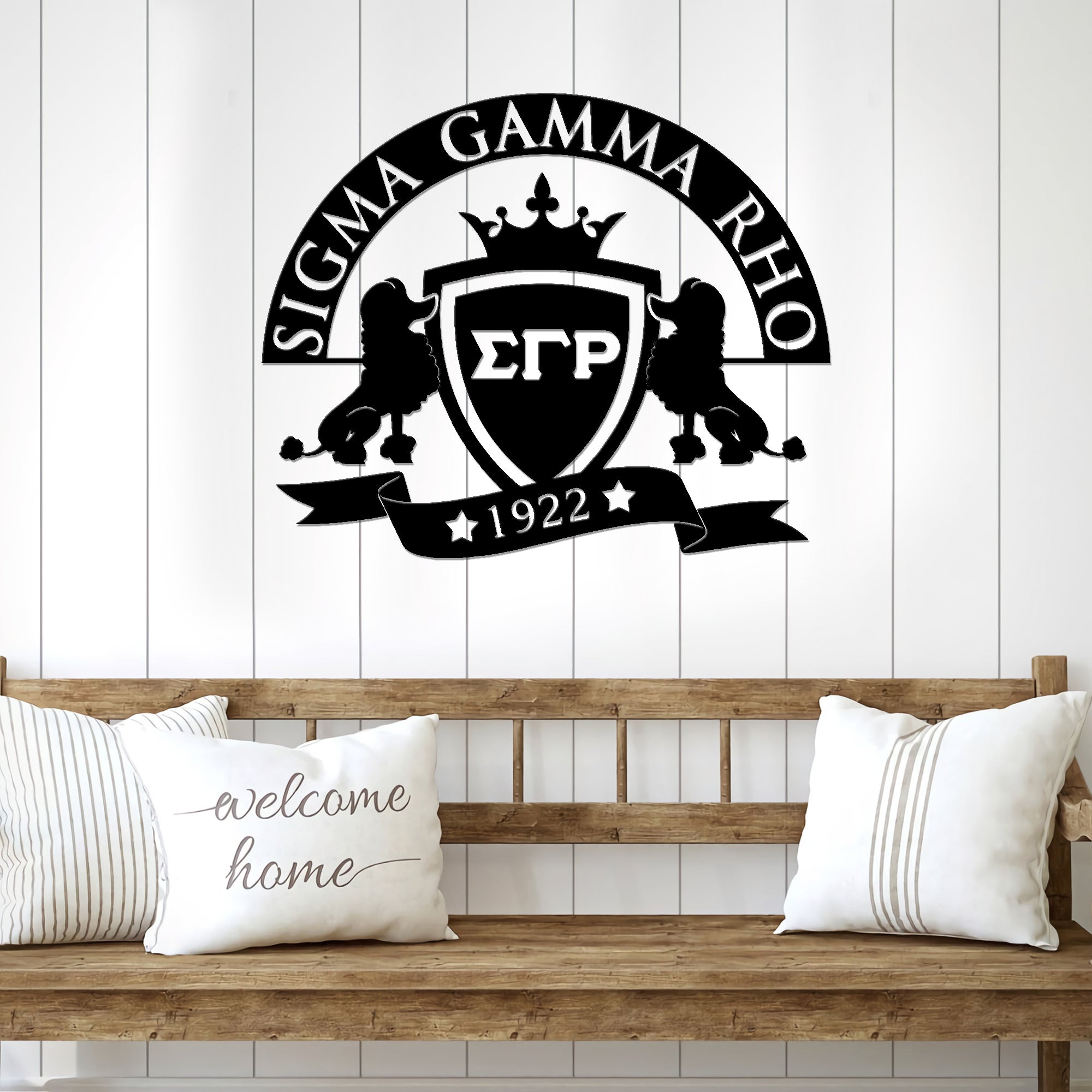 Sigma Gamma Rho 1922 Metal Wall Art