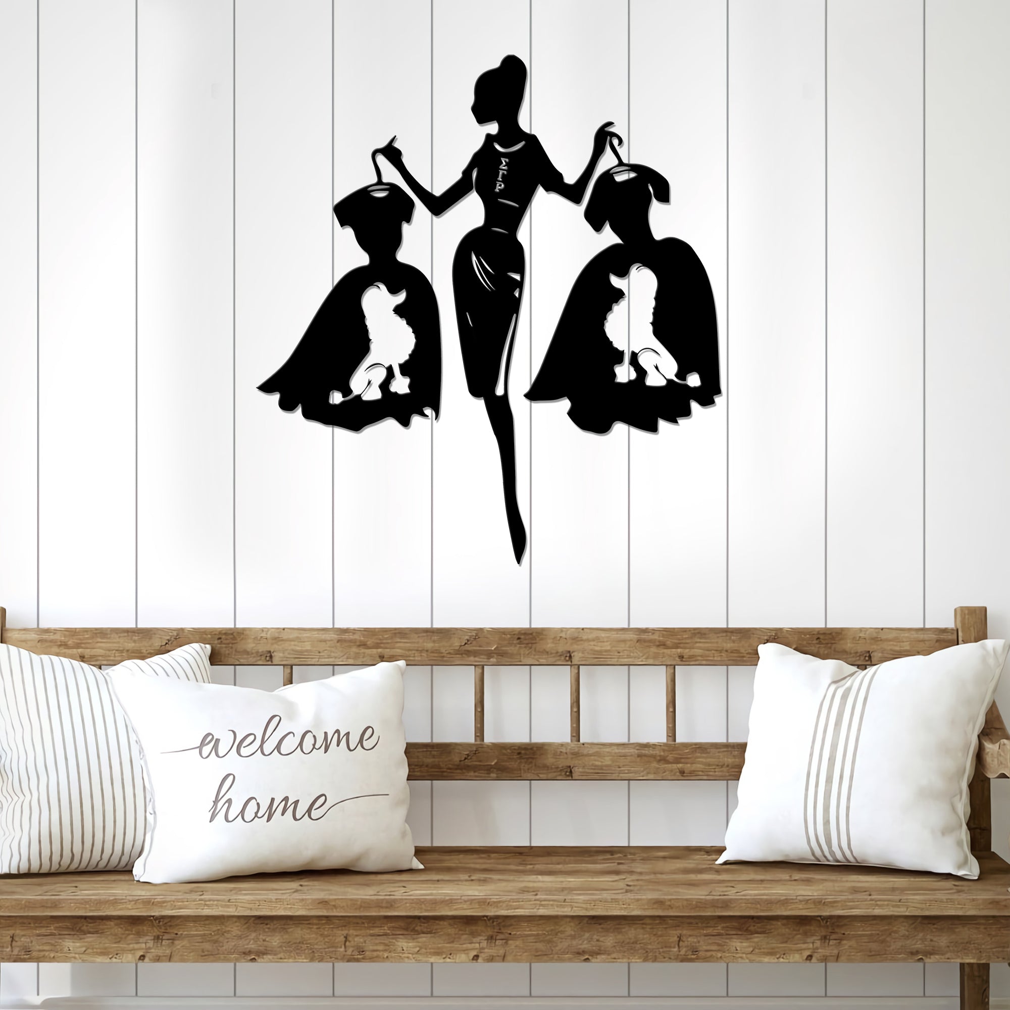 Sigma Gamma Rho Fashion Woman Metal Wall Art