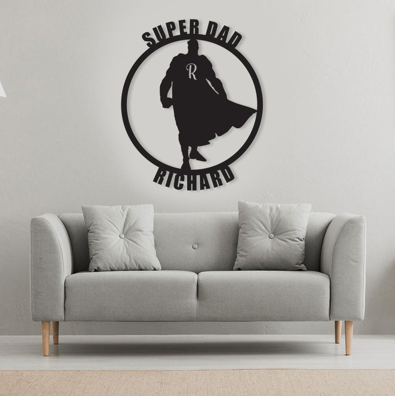 Super Dad Metal Wall Art