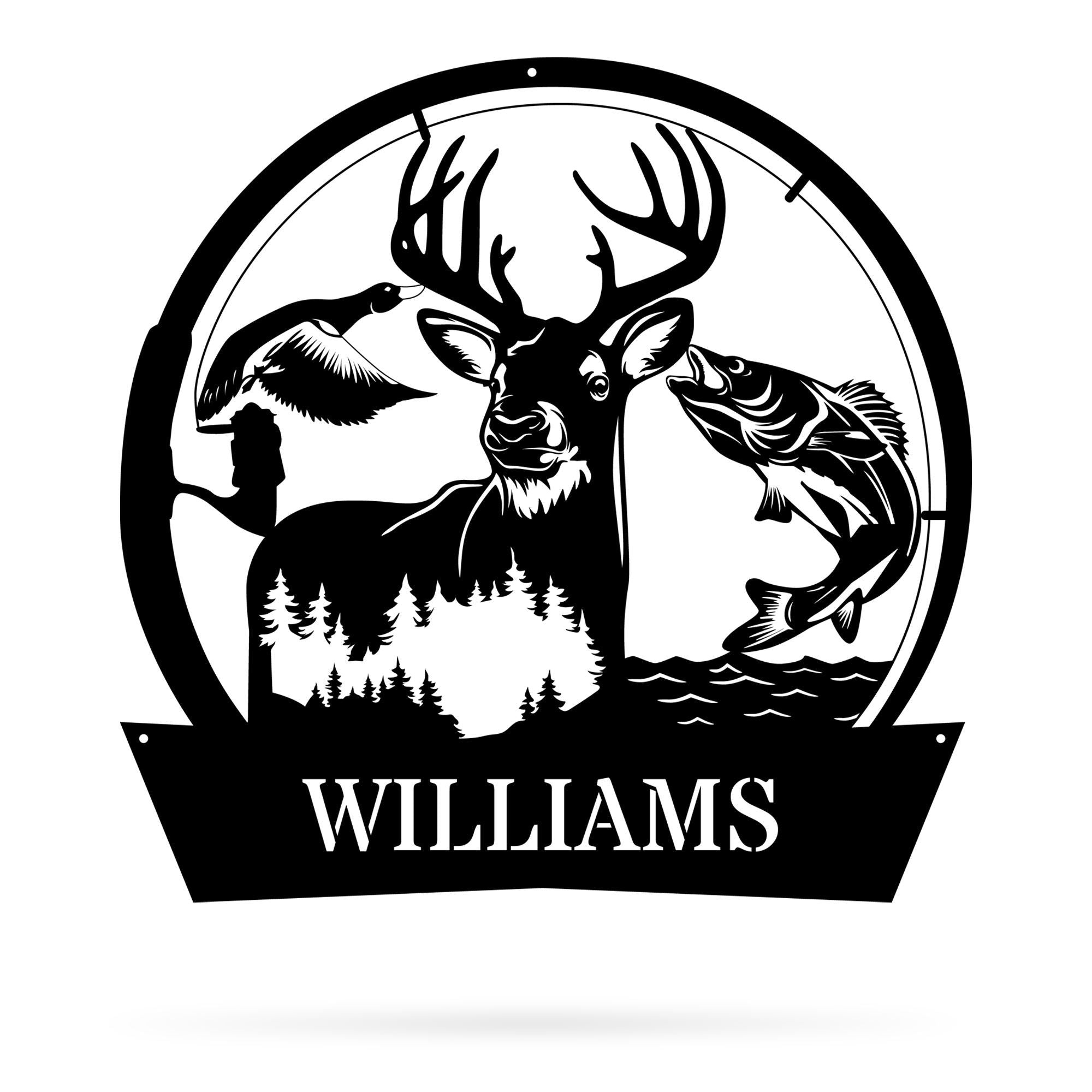 The Great Outdoors Monogram Metal Wall Art