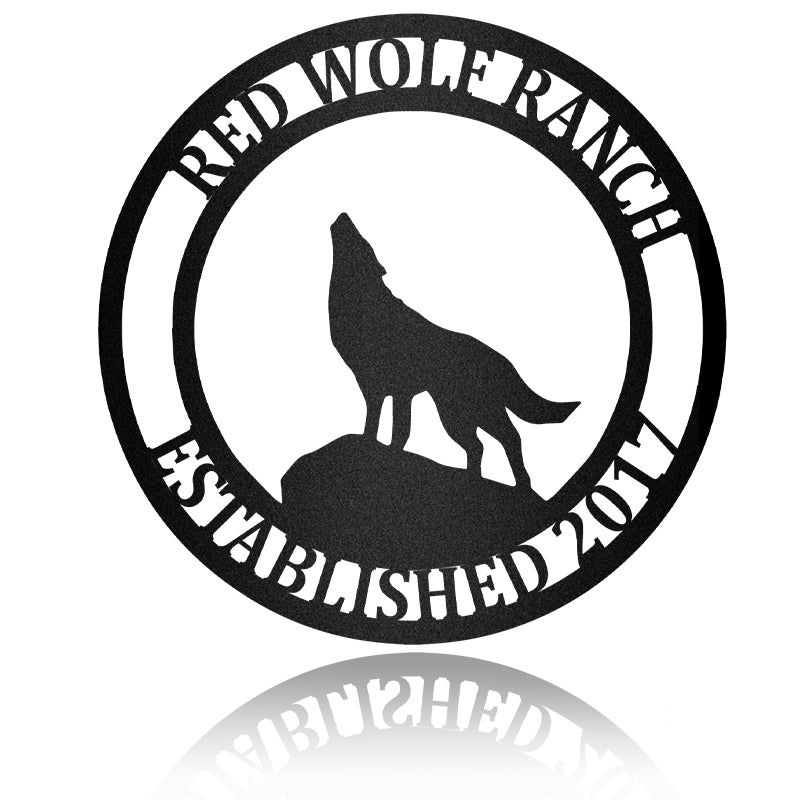 The Howling Of The Wolf Metal Wall Art