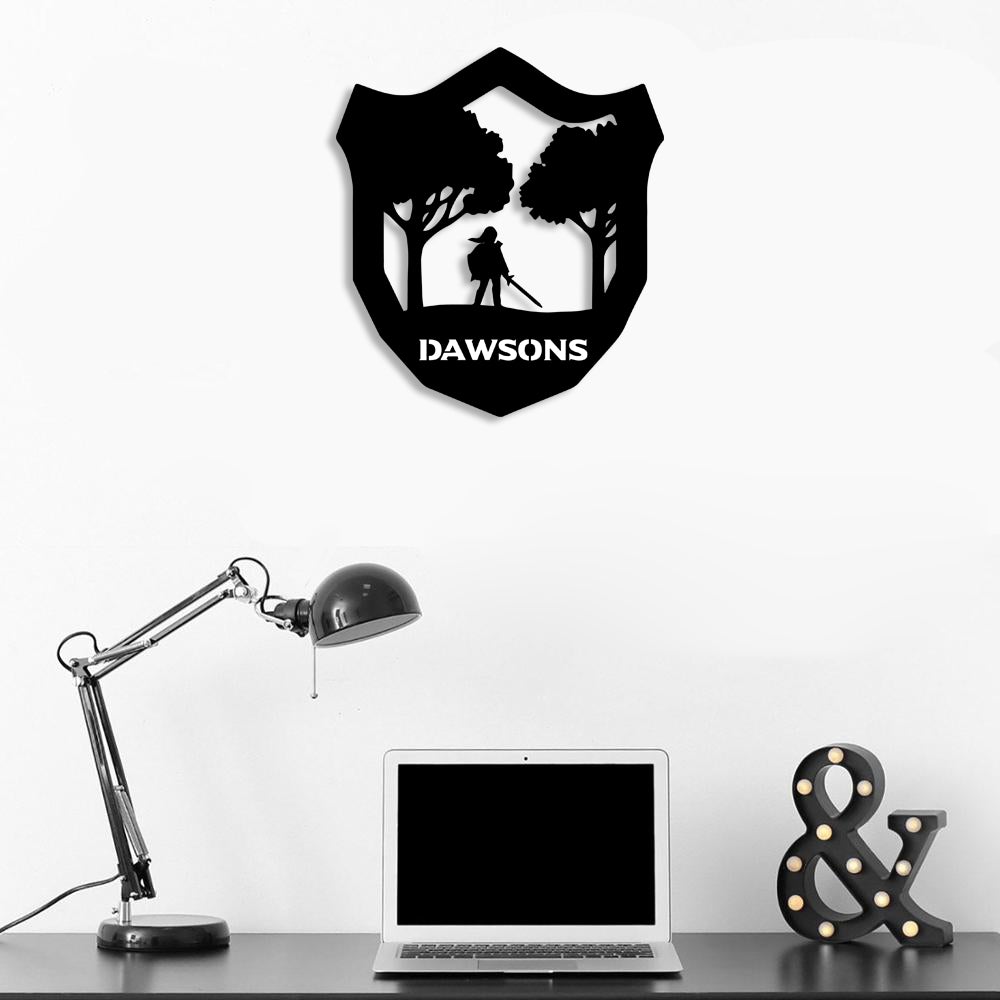 The Legend Of Zelda Custom Name Metal Wall Art