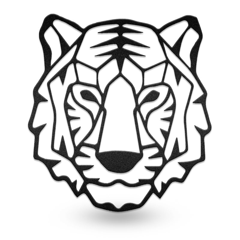 Tiger Geometric Metal Wall Art