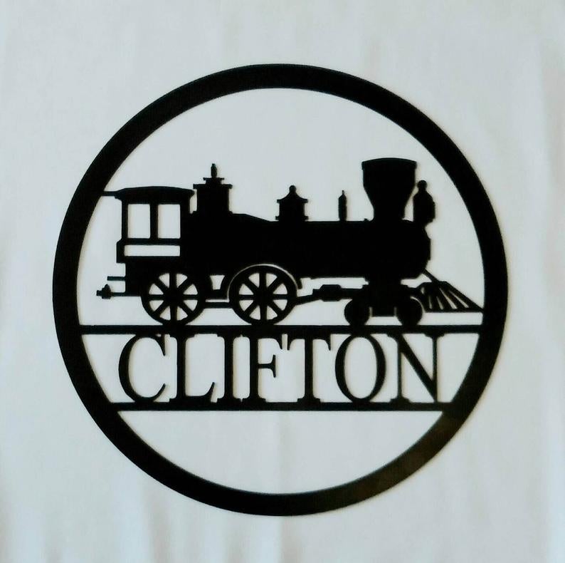 Train Custom Metal Wall Art