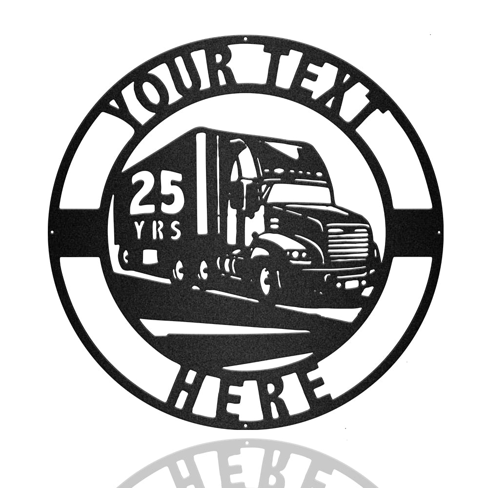 Truck, Trucker Metal Wall Art