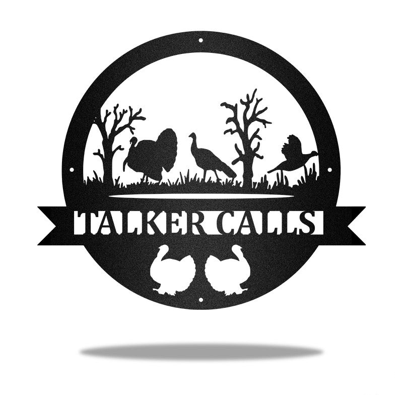 Turkey Custom Name Metal Wall Art