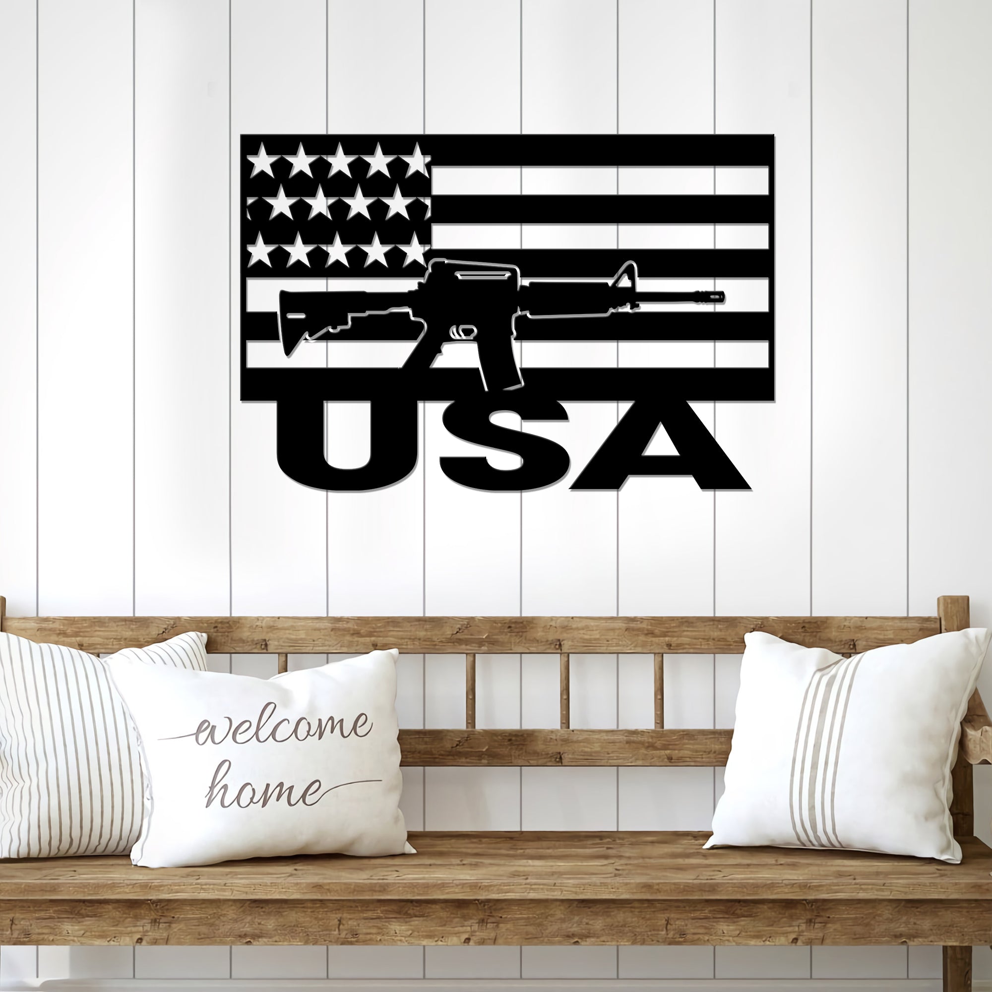 Us Gun Metal Wall Art