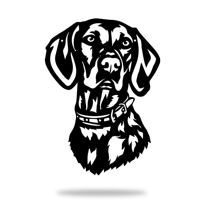 Vizsla Dog Garden Art Sculpture Dog House Sign Metal Wall Art