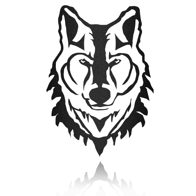 Wolf Head Metal Wall Art