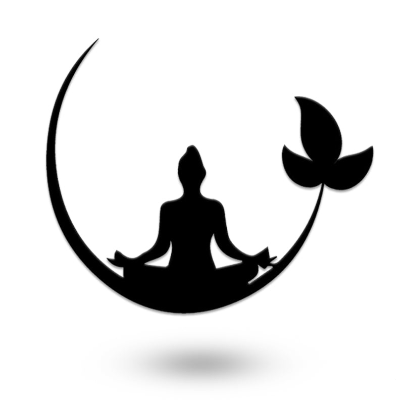 Peaceful Yoga Life Metal Wall Art