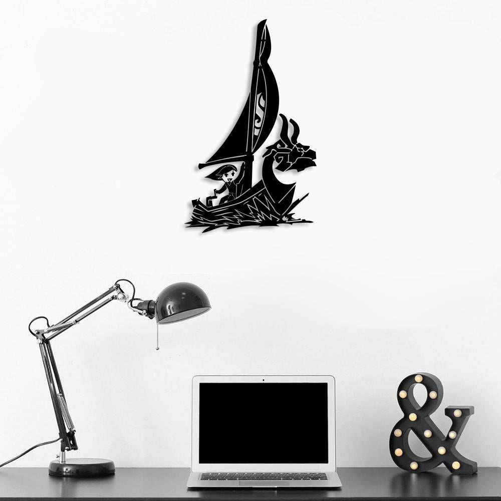 Zelda Windwake Boat Metal Wall Art