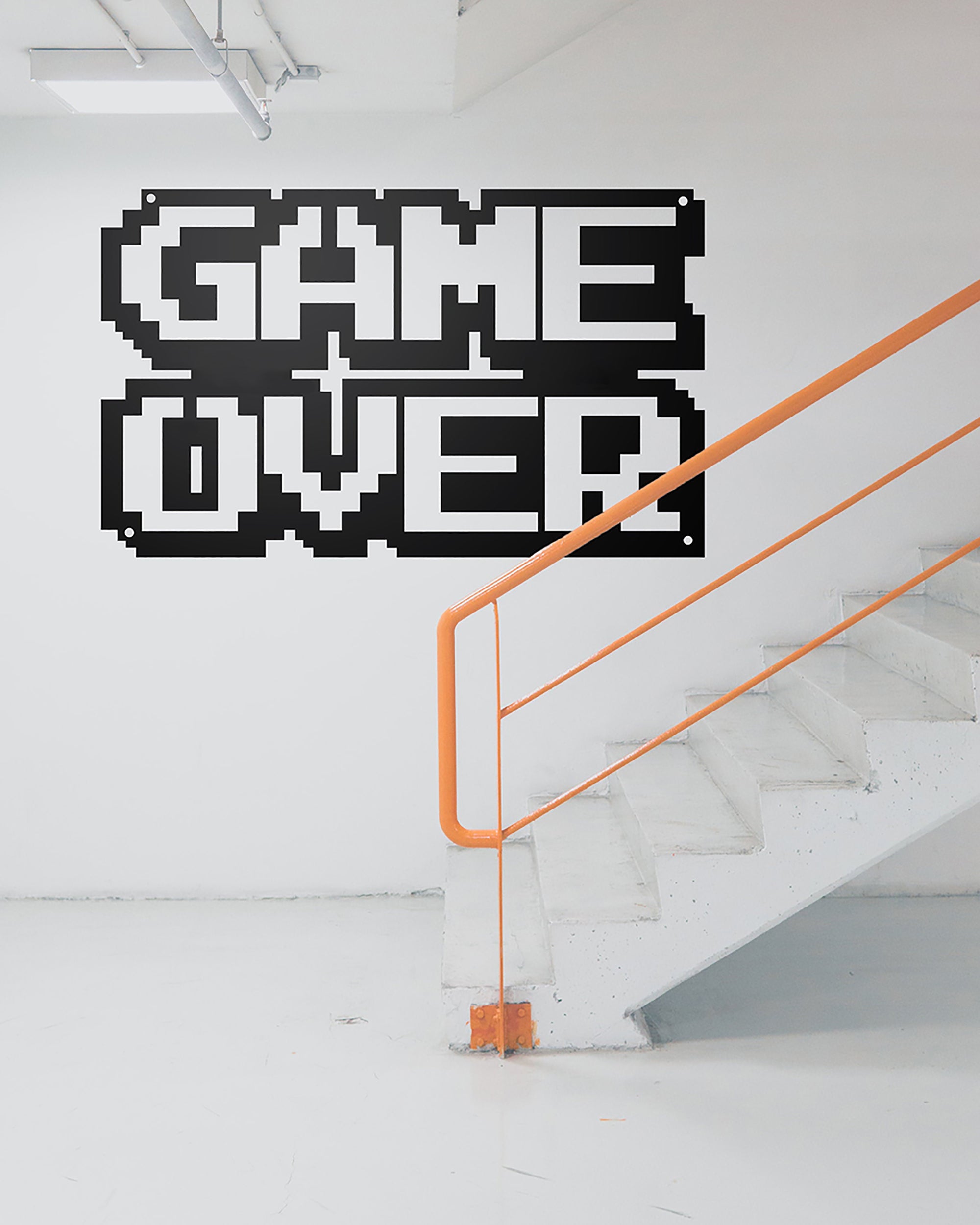 Game Over Metal Sign Metal Wall Art