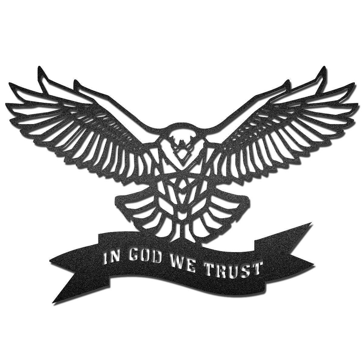 American Eagle In God We Trust Decor In Independence Day Metal Wall Art