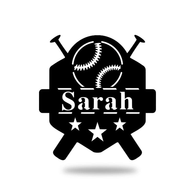 Baseball Metal Sports Decor Metal Wall Art