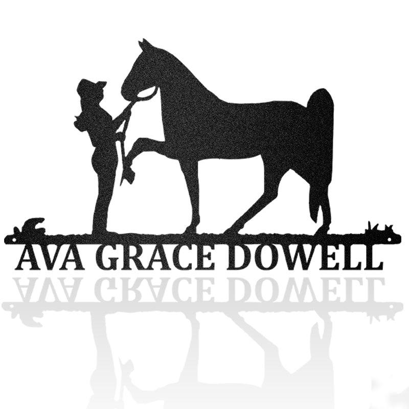 Best Friend Horse Personalized Metal Wall Art