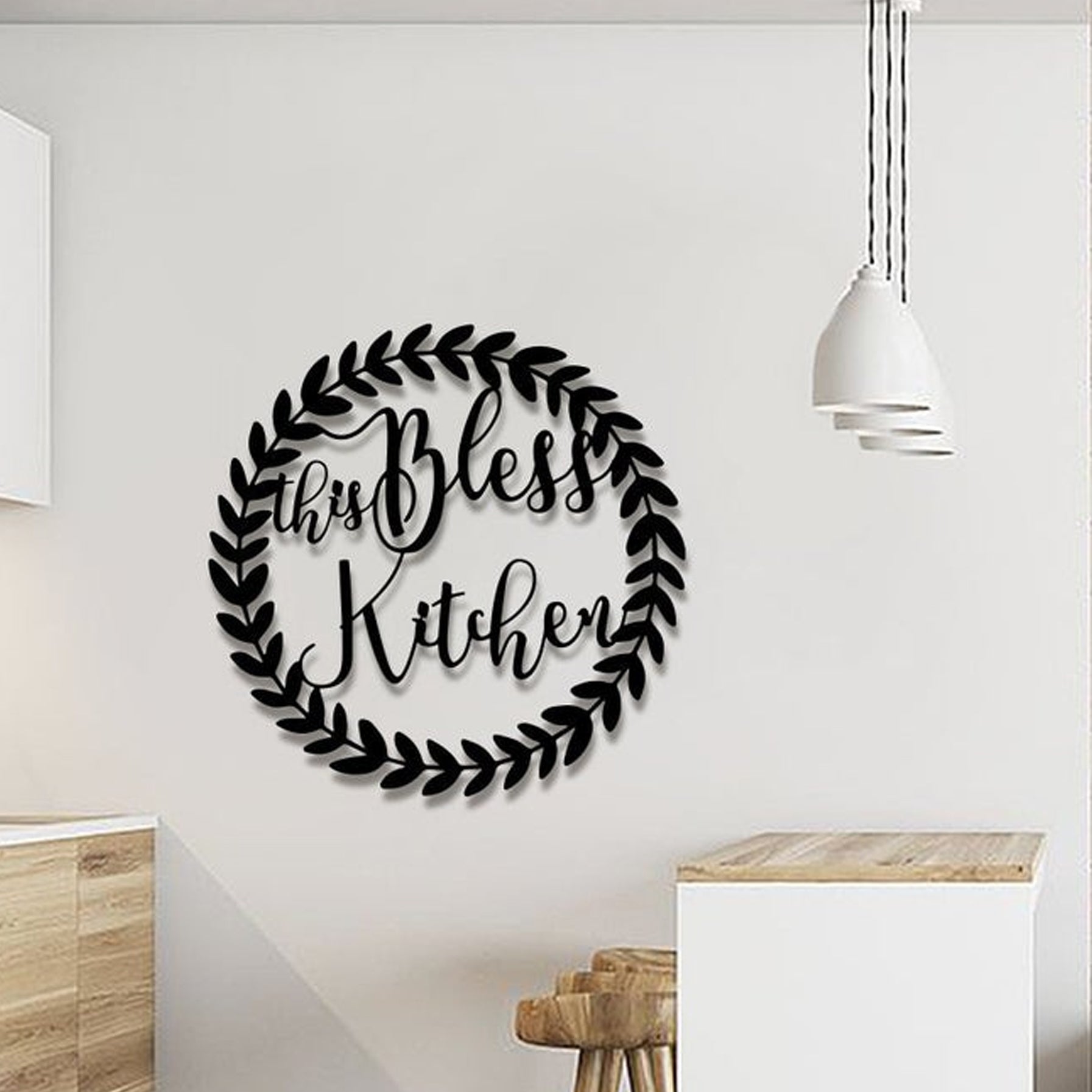 Bless This Kitchen Cooking Customized Metal Wall Art