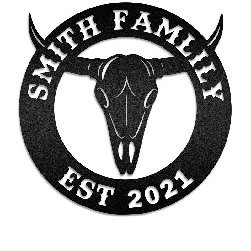 Bull Customized Metal Wall Art