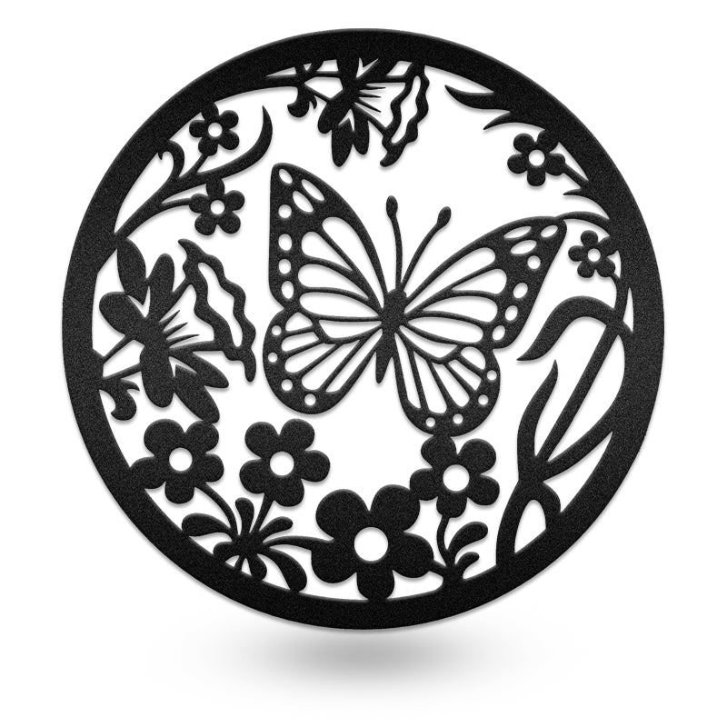 Butterfly Decorative Sign Metal Wall Art