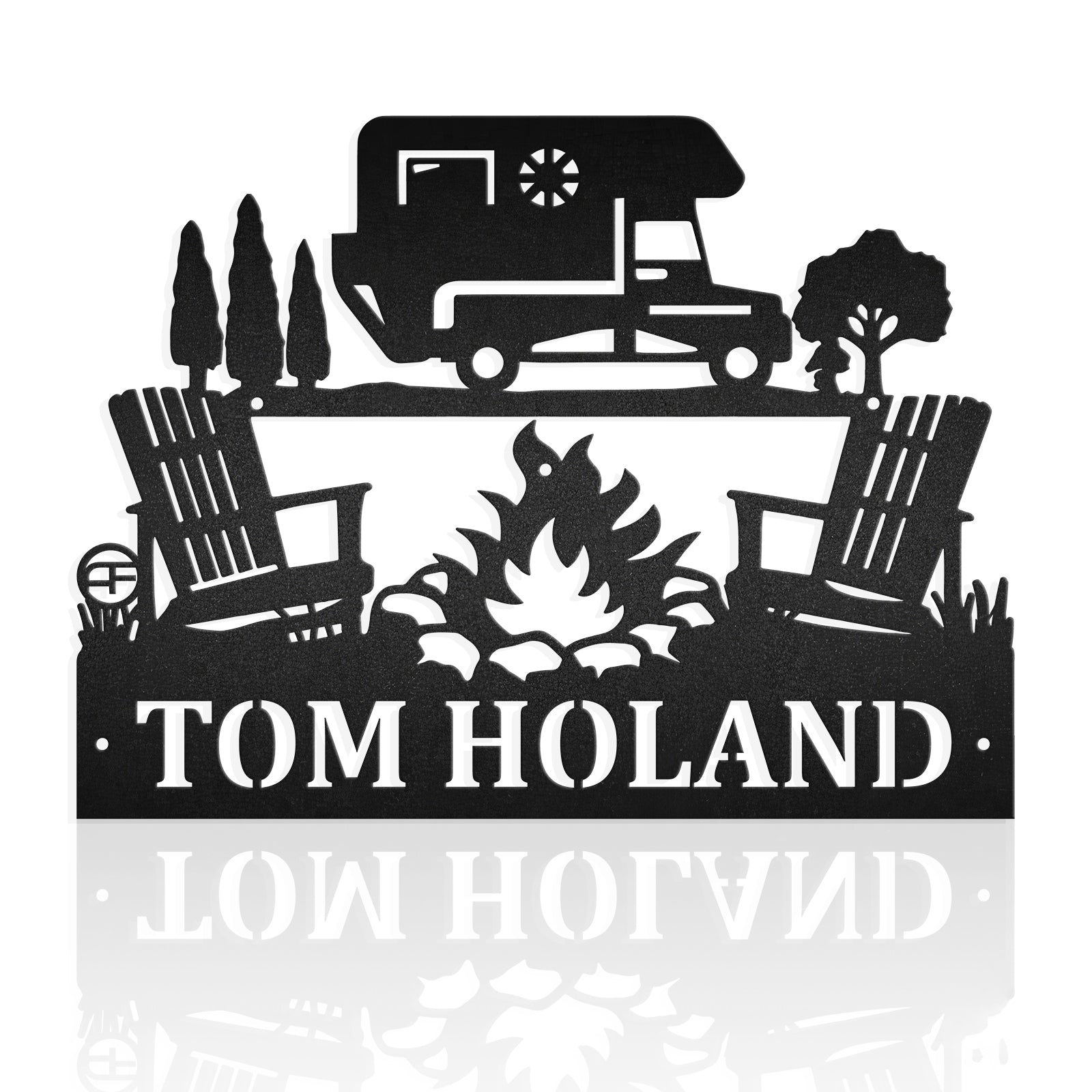 Campfire Partners With Rv Cars Metal Wall Art