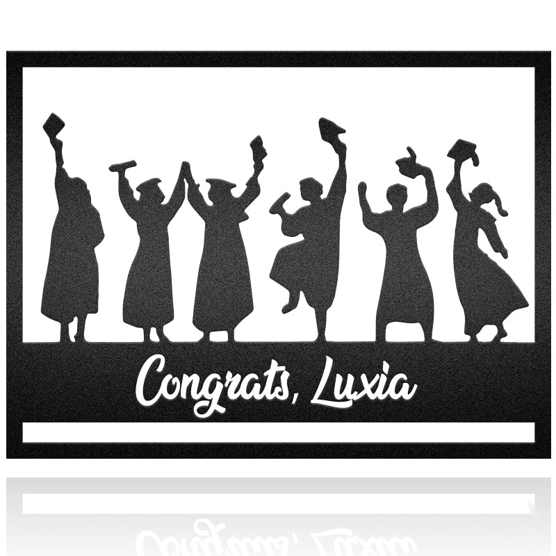 Congrat Custom Name Metal Wall Art