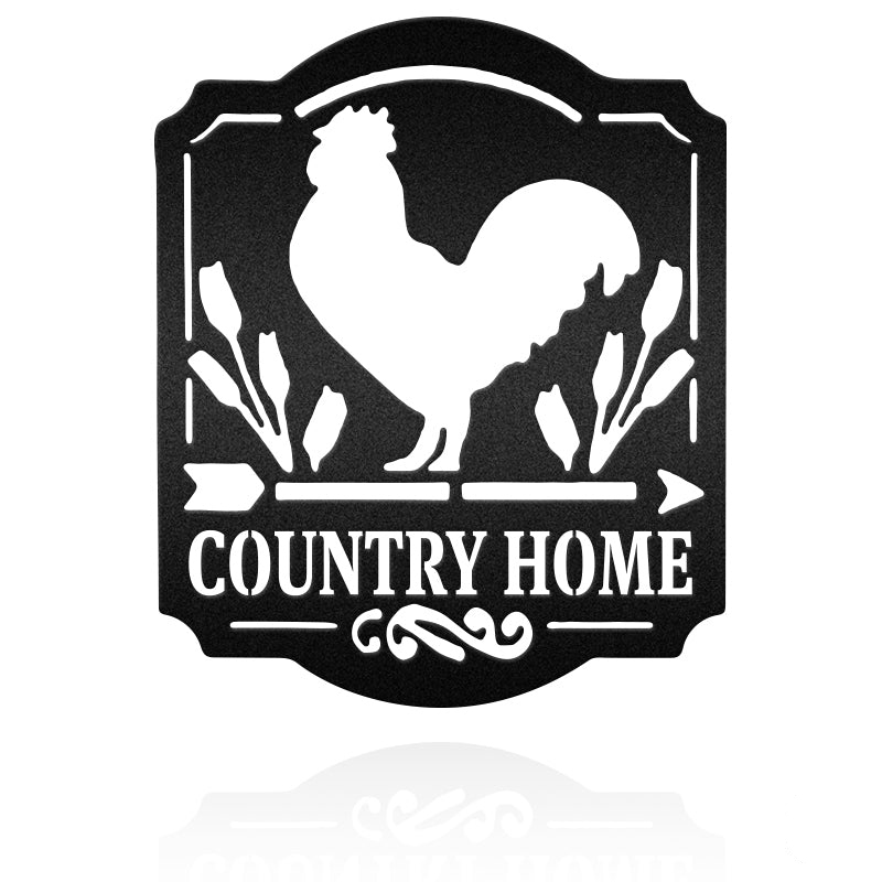 Chicken Farm Metal Wall Art Decor