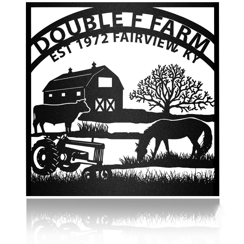 Custom Outdoor Ranch Metal Wall Art