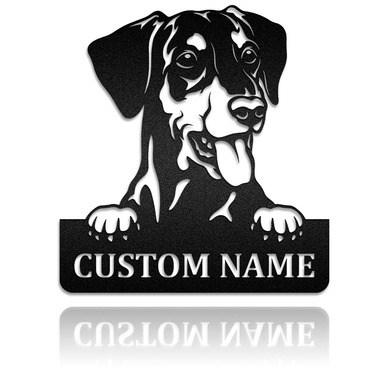 Customized Floral Farm Animal Sign- Cutting Metal Wall Art