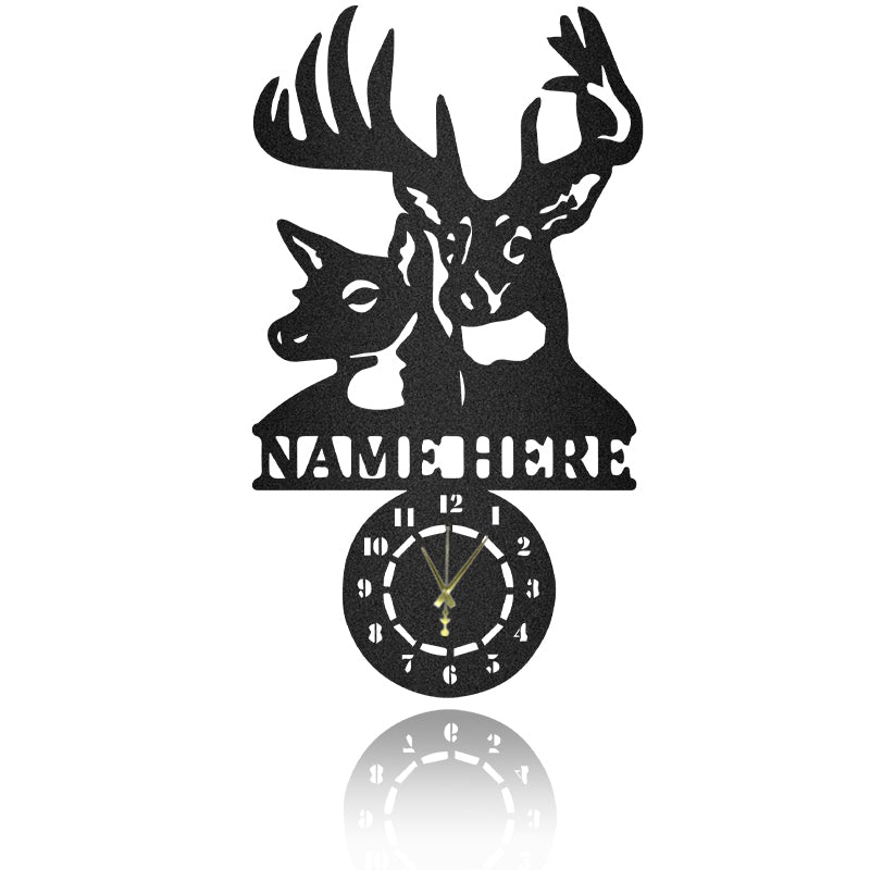 Deer Head Custom Name Custom Metal Wall Art