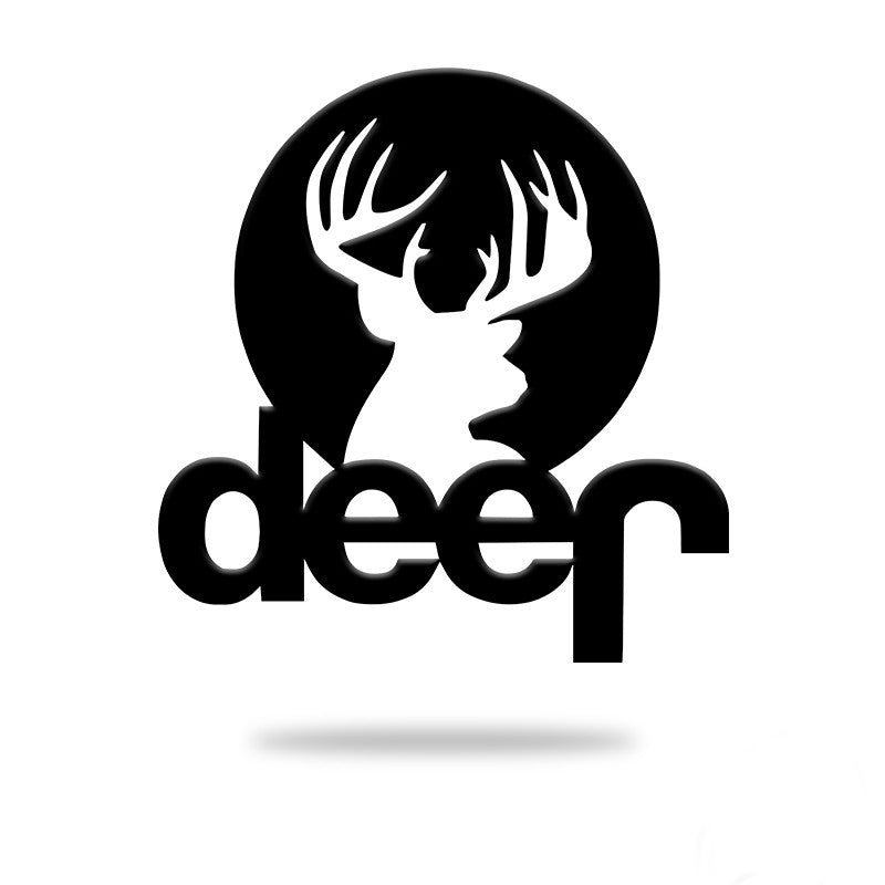 Deer Jeep Custom Metal Hunting Sign Metal Wall Art