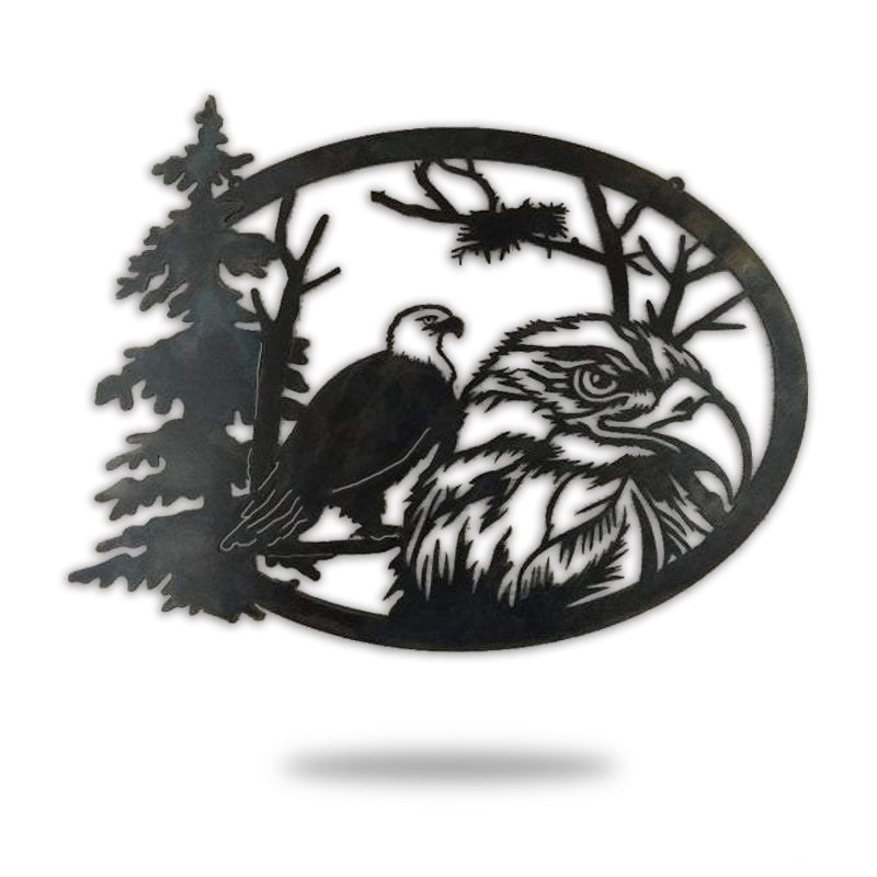 Eagle Decor Sign In Independence Day Metal Wall Art