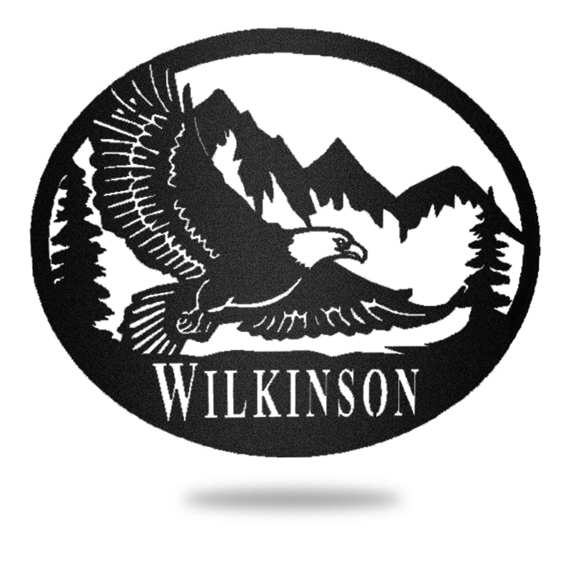 Eagle Art Custom Welcome Sign Independence Day Metal Wall Art Decor