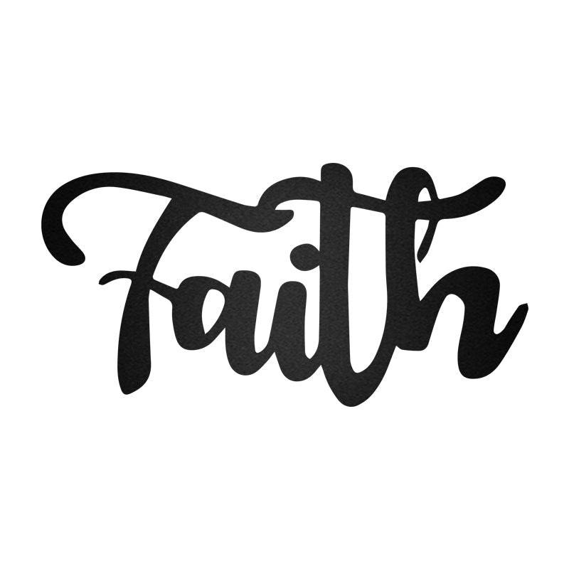 Faith Letter Sign Gift For Love Couple Metal Wall Art