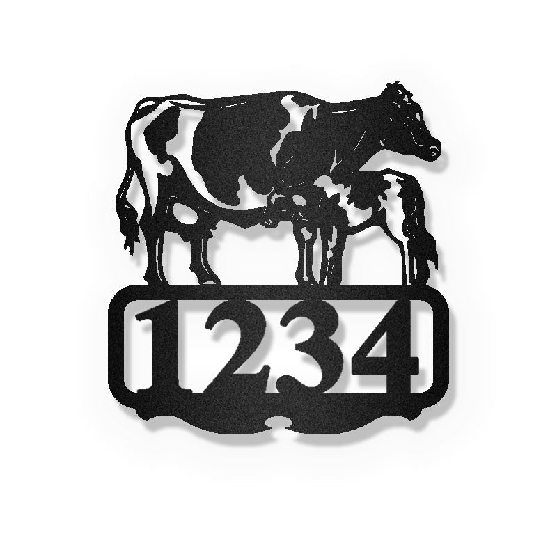 Farm Animal Address Sign Metal Wall Art