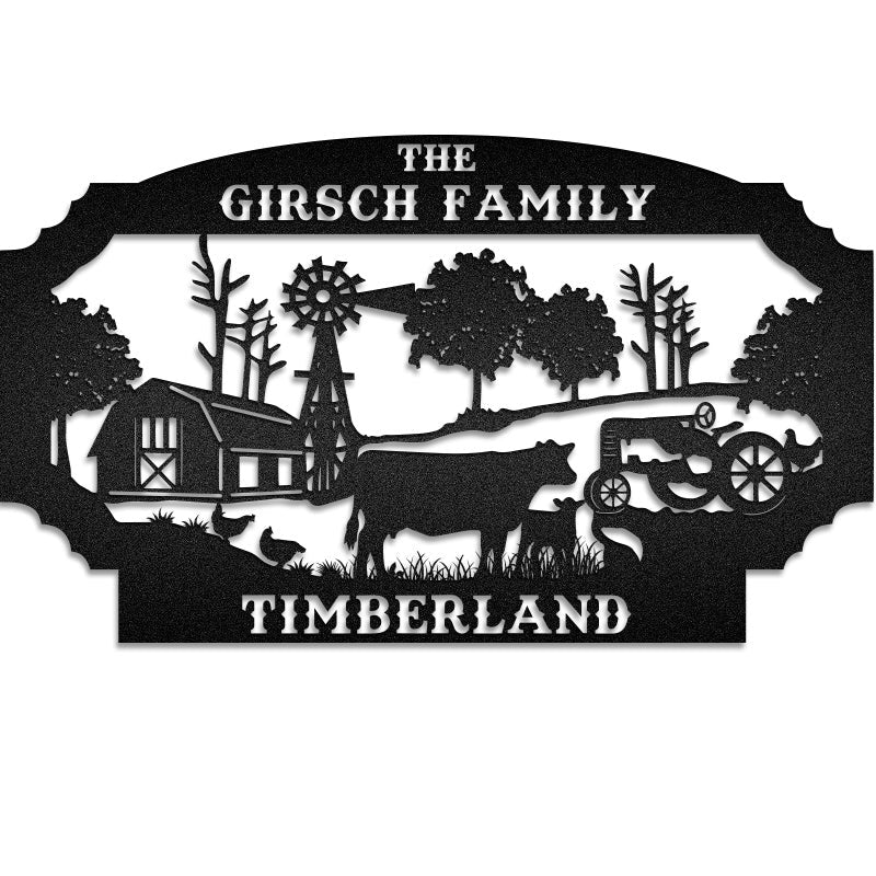 Farm Animal Custom Metal Sign Metal Wall Art