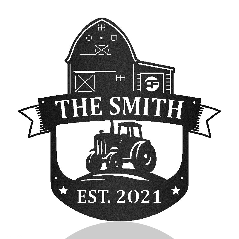 Farm Sign Decor Custom Name Farmhouse Decor Metal Wall Art Decor