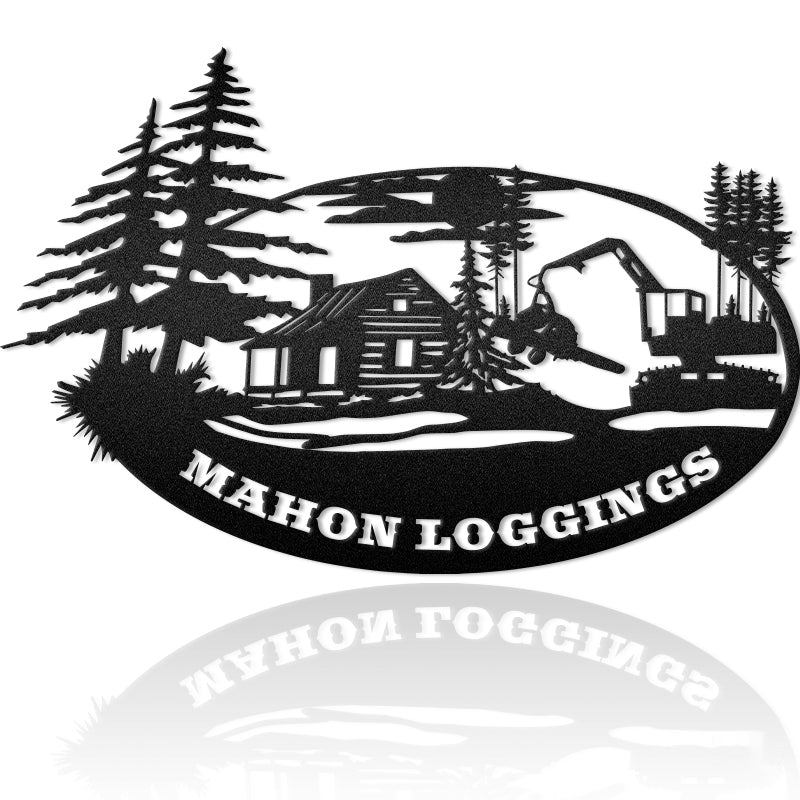 Forest Trucking Logger 1 Metal Wall Art