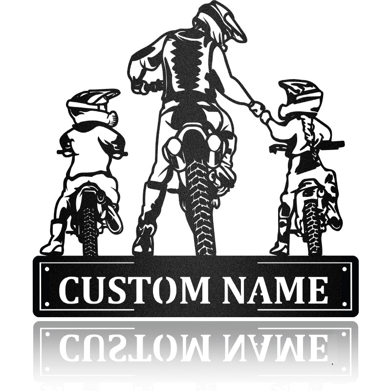 Dad Son And Daughter Special For Family Metal Wall Art